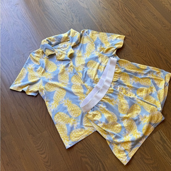 Echo Sleepwear Light Blue and Yellow Set size L elastic band - Picture 5 of 7